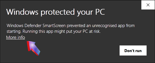 Getting past windows defender